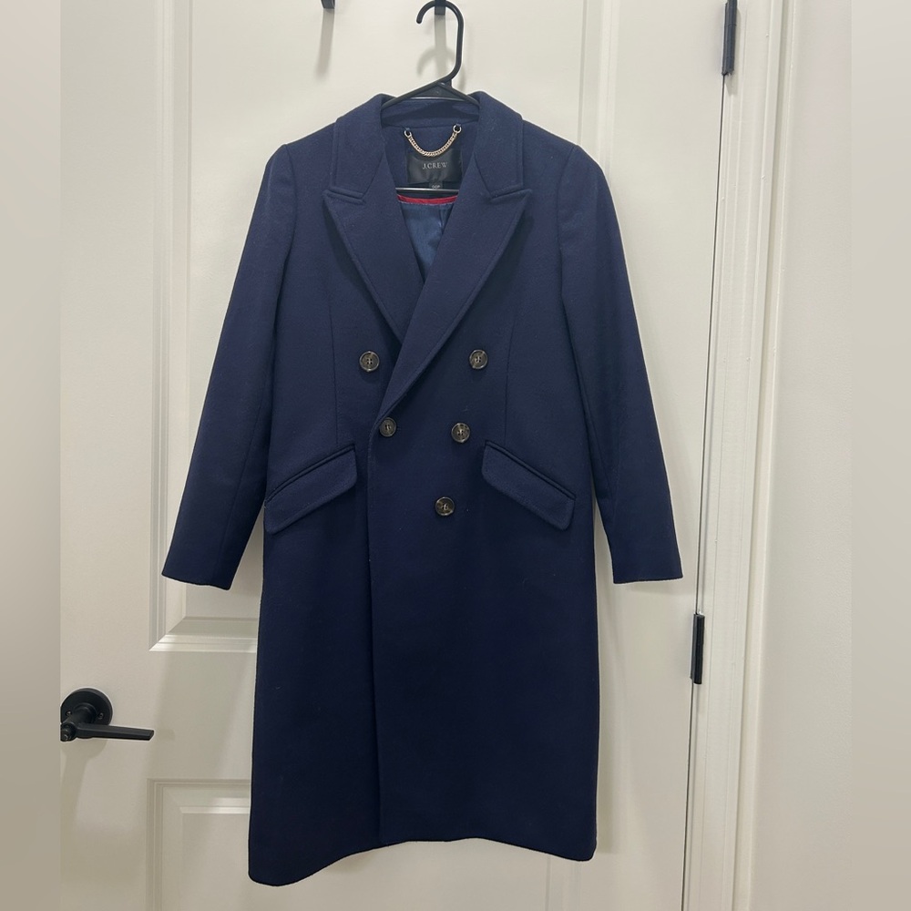 J. Crew double breasted wool cashmere coat